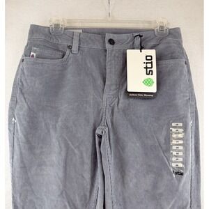 Stio Women's Rivet Cord Pants, Blue Gray, Dry Wind, Size 6R, NWT, Made in USA